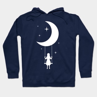 swing on the moon Hoodie